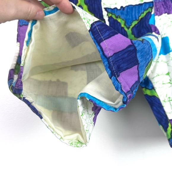 Vintage MCM Mod Tropical Batik Resort Swim Shorts - Picture 12 of 16